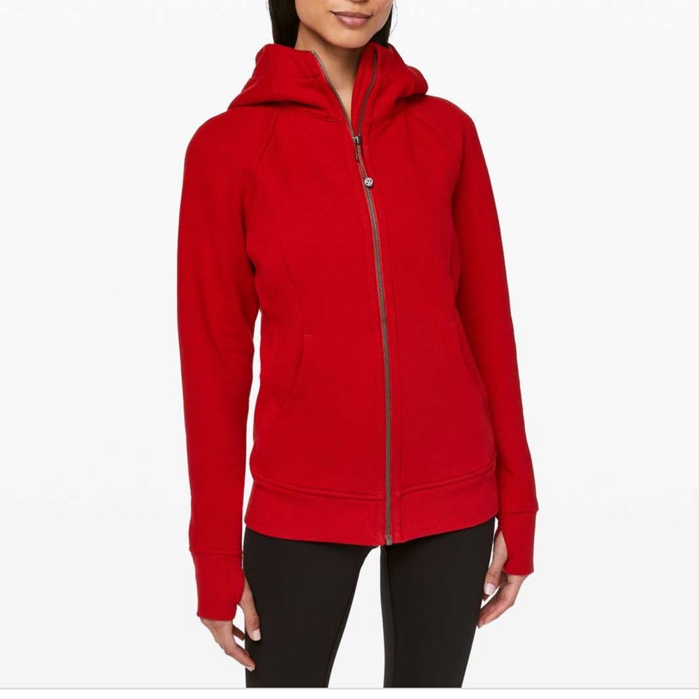 Lululemon red scuba hoodie size 6